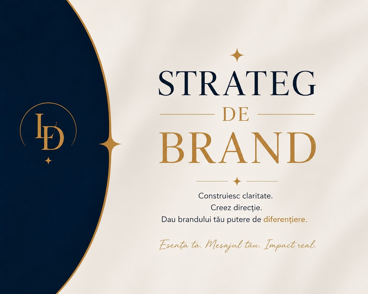 Strateg de Brand 
Sunt Laura Damean, arhitect de brand.